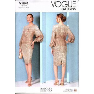 Vogue V1841 Misses or Petite 8 to 16 Special Occasion Dress Uncut Sewing Pattern